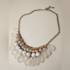 Vintage Necklace 4 Tier Beaded Costume Jewelry Gold Toned